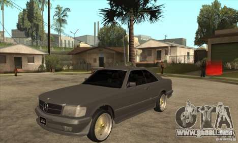 Mercedes-Benz 560 sec w126 1991 para GTA San Andreas