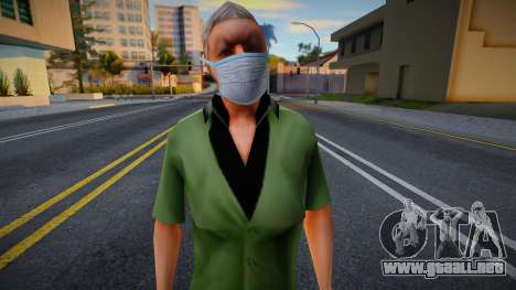 Cwfofr en una máscara protectora para GTA San Andreas